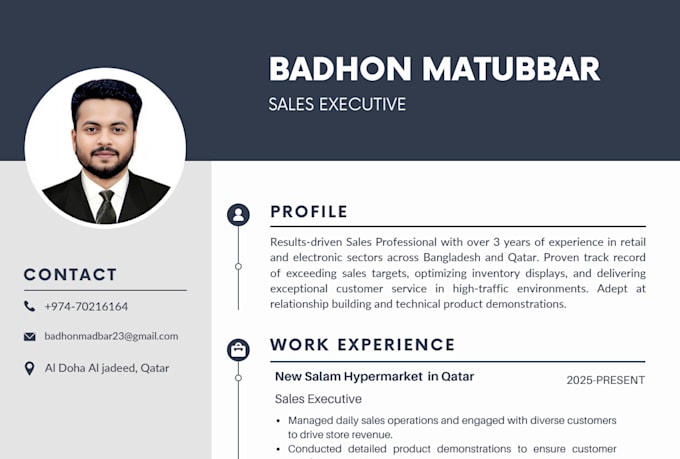 write a professional europass CV and resume
